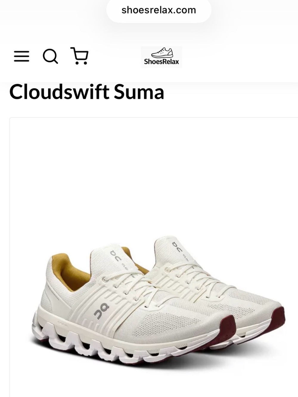 On Running Cloudswift Suma Men's Running Shoes 12.5 BNIB